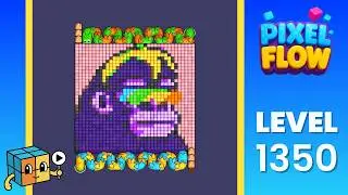 Pixel Flow Level 1350 (Very Hard) Walkthrough Solution