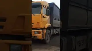 КАМАЗ 6460 зерновоз мамонт взял (75 тонн кукурузы) 