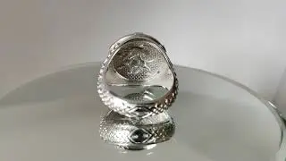 Кольцо "Ланселот" из серебра с сапфирами