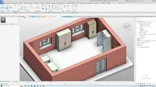 Autodesk Revit: Шкаф с открывающимися дверцами (отрывок из видеокурса BIM-Мастер)