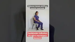 Sandalyeden kalkarken diz ağrısı yaşıyorsanız deneyin! #aktifizyo #fiziktedavi #dizağrısı
