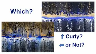 Trees 2 Ways: Abstract Art - Painting Tutorial - Swipe Technique -Art Demo | 