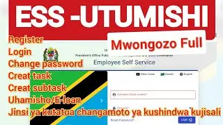 ESS UTUMISHI | Mwongozo wa kuCreat Task & Subtask katika PEPMIS #ess
