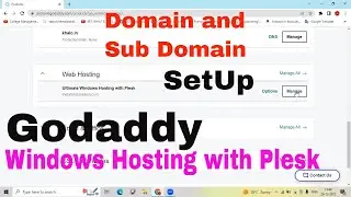 How to setup domain in godaddy || Windows Hosting Plesk || godaddy plesk