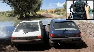 Peugeot 205 GTI & Renault Clio Williams - Forza Horizon 5 | Logitech G923 gameplay