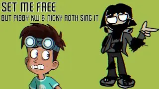 Unleash Darkness Gltich (Set Me Free But Pibby KW & Nicky Roth Sing It) FNF Cover