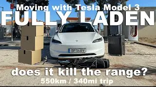 Does weight affect EV range? | Moving in my Tesla Model 3 (2024)