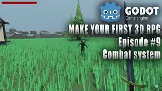 MAKE YOUR FIRST 3D RPG IN GODOT #9 | COMBAT SYSTEM