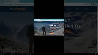 Responsive website design |Mountain & Hiking Website 