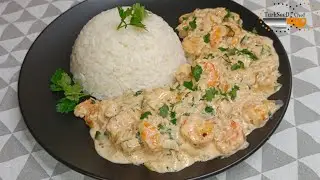 VERY EASY AND REALLY DELICIOUS (Recipe for Shrimps with Fresh Cream)