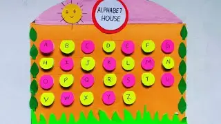 English alphabet tlm|Alphabet chart|Alphabet project|How to make English alphabet chart|Alphabet tlm