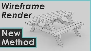 How to make Wireframe Render in Blender