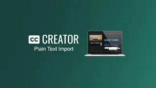 Creator 7 - How to Create Subtitles from Transcripts
