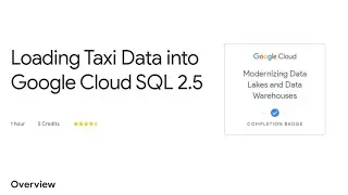 Loading Taxi Data into Google Cloud SQL 2.5 | Qwiklabs | Data Engineer Learning path