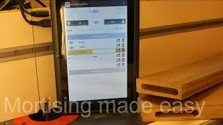 Router table Mortising with the MLCS PowerLift Pro - Android controlled woodworking router lift