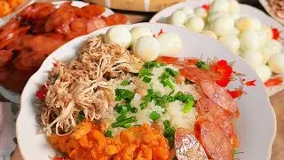 Cách làm xôi mặn ngon mềm béo, để nguội vẫn giữ được độ dẽo