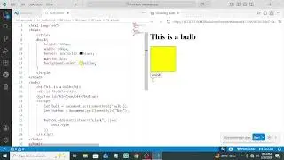 Glowing bulb vs code tutorial