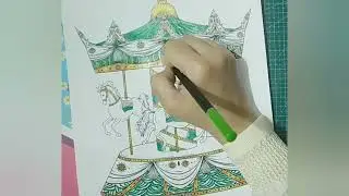 Color A carousel 🎠 with me part 2❤️❤️