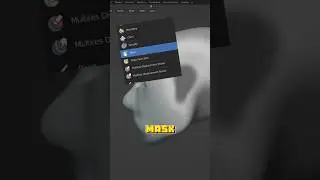 Blender 3D Mask Brush. Sculpting Tips. #blender3d #b3d #blendertutorial