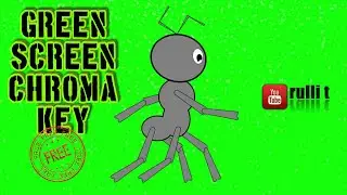Green Screen - WALKING ANT animation 🔊