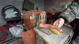Переделанная Кукурузолущилка с ручной на электрическую!