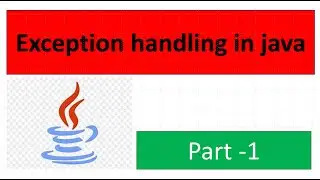 Exception handling in java part1
