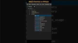 Example of abs() Function in Python 