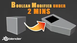 Blender 3D - Learn The Boolean Modifier | Hard Surface Modelling