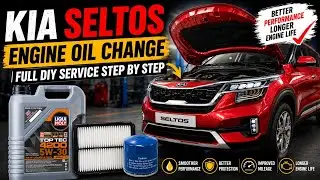 KIA SELTOS/HYUNDAI CRETA 1.4 PETROL OIL CHANGE & FULL SERVICE DIY | IN 30 MINS