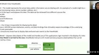 Anuja Presents MVVM Android Architecture w/ Demo of ViewModel/LiveData Usage