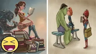 This Artist Creates Illustrations Of Disney Princess And Marvel Dc Superheroes In A Striking Way
