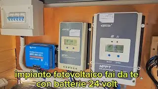 DIY 24V photovoltaic system with two LiFePO4 batteries in parallel