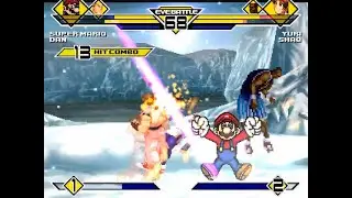 SK MUGEN - Super Mario & Dan vs Yuri & Shaq