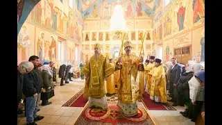 Литургия  в храме в честь Казанской иконы Божией Матери  г. Козловка 15 октября 2023 г.