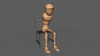 3D Sitting Animation Practice 🪑 | Body Mechanics 