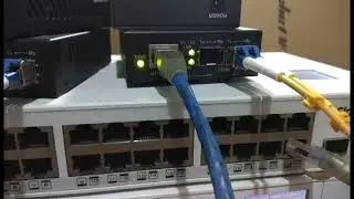 Testing Gigabit Converter FO to RJ45 use Huawei SFP and Mikrotik Router