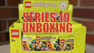 LEGO 71025 Minifigures - Series 19 Unboxing: Complete Box - the first six figures
