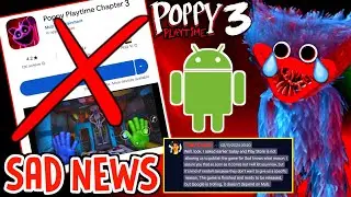 Poppy Playtime Chapter 3 for ANDROID: OFFICIAL SAD NEWS 😢 NEW OFFICIAL MESSAGES by DEVELOPERS