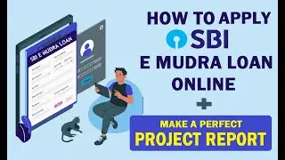 How to Apply Online for SBI E Mudra Loan | Live Example, Documents, Project Report (in Hindi)
