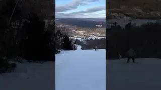 Day 12 of 24/25 Season @camelbackresortpa group run down black trail (2 of 2)