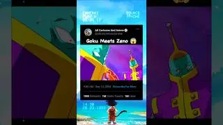 Goku & Zeno meet for the first time 😅 #goku #dragonball #shorts 🔥🔥