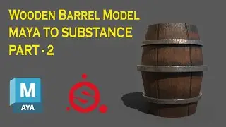 Gaming Asset || Wooden Barrel modelling Part - 2 || 3d Modelling || Maya || Substance Painter