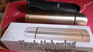 Polyset Bullet Vacuum Insulated Flask with Pouch Ombre 500 ml Flask Unboxing in Hindi