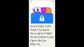 How to Lock Folder on Windows 10 II PC me Folder Lock kaise karen #folderlock
