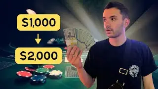 I DOUBLED MY MONEY PLAYING BLACKJACK 😱
