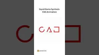 Squid Game Symbols CSS Animation || 