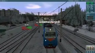 Trainz. ЭП1М-545. Запуск, следование по перегону, работа с тормозами, авторегулирование..