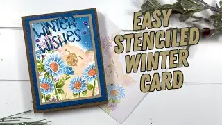 This Little Piggy Stencil: Make Your Winter Wishes Card Shine!