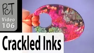Ink On Crackled Leaf Polymer Clay Tutorial (Intro Vol-012-2)