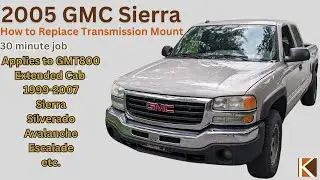 How to Replace Transmission Mount | 99-07 Sierra Silverdo 1500 GMT800 EASY!!